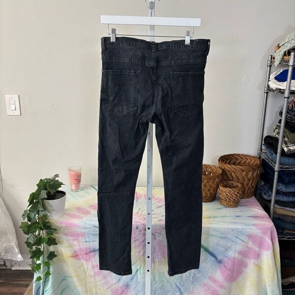 Men's Black Denim Jeans paper, denim & cloth size 30x30 skinny goth emo - Picture 8 of 8